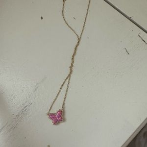 pink butterfly kendra scott necklace